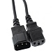 Кабель питания сист.блок-монитор Cablexpert PC-189, 1,8м, C13-С14, 6A, черный, с заземлением