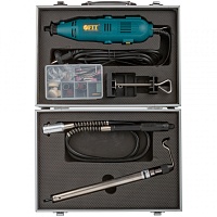 Гравер FIT DG-136AL, 135Вт, 10000-32000 об/мин, (кейс, набор насадок,штатив, гибкий вал)