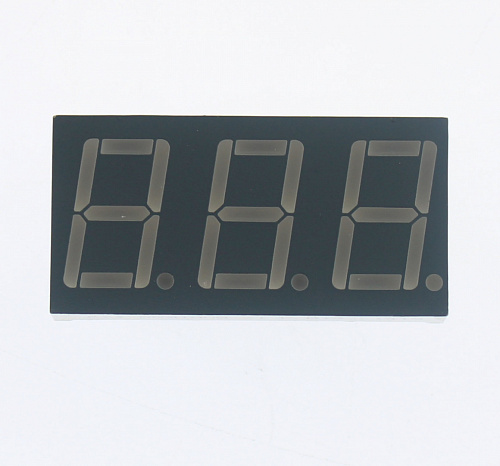 Светодиодный индикатор LED B 3DIG CA FYT-5631AUB-21