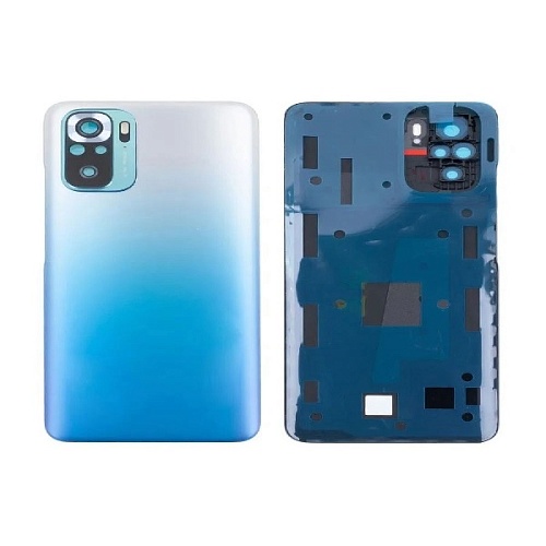 Задняя крышка для Xiaomi Redmi Note 10S (M2101K7BNY) Голубой - Премиум