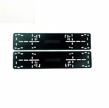 Комплект рамок номерного знака"King" с силиконовыми прокладками (черные) (520*120мм)