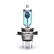 Галогенная лампа головного света H4 Koito WhiteBeam III 12V 60/55W P43t-38 P0744W 2шт