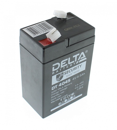 Аккумулятор свинцово-кислотный Delta DT 4045 (4V, 4.5Ah)