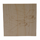 Доска для выжигания 12-0915 "Самолёт" 