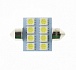 Светодиодная лампа C5W (T11x36) 12V 5050 8 SMD LED White Lumen