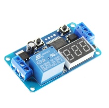 Модуль реле времени 1 канал (12В, 10А, дисплей) для Arduino 	