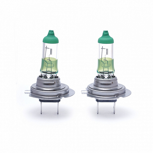 Галогенная лампа головного света H7 Philips ColorVision Green 12V 55W PX26d 12972CVPG 2шт