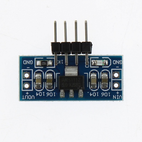 DC-DC стабилизатор понижающий (вход 6-12В выход 5В, 0,8А) на м/с AMS1117 для Ардуино 