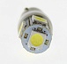 Светодиодная лампа T4W (BA9s) 12V 5050 5 SMD LED White Lumen