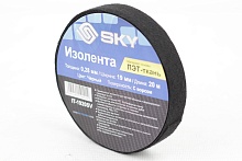 Изолента SKY IT-1920SV черная тканевая-ворс 19мм х 20м х 0,28мм