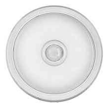 Светильник с инфракрасным датчиком движения ОНЛАЙТ OBL-R1-5-4K-WH-IP40-LED-SNR белый, круг
