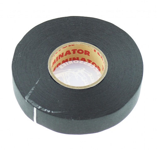 Изолента Terminator IZT1925 fabric черная тканевая 19мм х 25м х 0,25мм