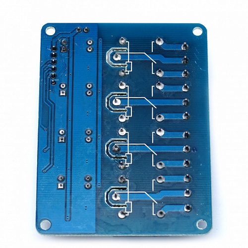 Модуль реле 4 канала (5В, 10А) для Arduino  