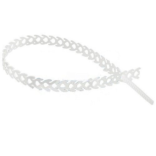 Стяжка Rexant 10.0х300 (многоразовая)(20шт) белая