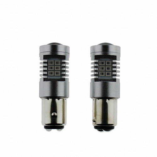 Светодиодная лампа P21/5W (BAY15D) Vizant 12V B257 21SMD Red 2 шт.