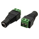 Разъем питания 5.5x2.1x10мм гнездо с клеммной колодкой