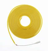 Лента светодиодная Neon mini 0612 8W/m, 12v, SMD2835, 120LED/m, Silicon+PVC, жёлтый (5м)