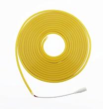 Лента светодиодная Neon mini 0612 8W/m, 12v, SMD2835, 120LED/m, Silicon+PVC, жёлтый (5м)