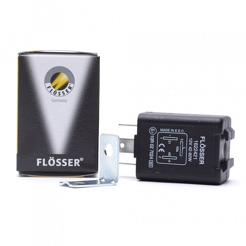 Реле 12V 2/4*21W 1622421 Flosser 3 контакта 