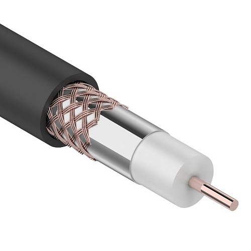 Кабель RG-6U Rexant, OUTDOOR, черный