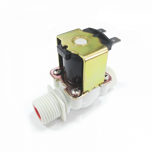 NT8048M AC220V Электромагнитный водопроводный клапан (пластик, ½ “, 50С, 220В, нормально закрытый)