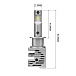 Светодиодная лампа H1 Vizant Cree Tech M4 LED 5000K 12/24V 2шт