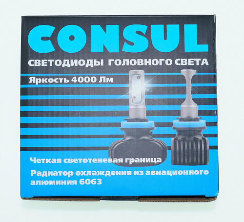 Светодиодная лампа H3 Consul Seoul-csp DSW-D5 LED 5000K 12/24V 2шт