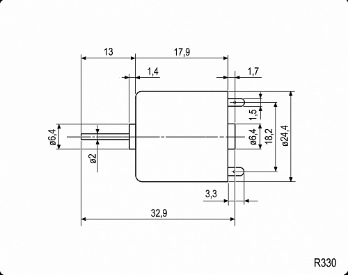 Двигатель R330-13250 1.5V