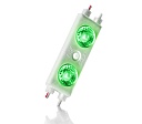 Светодиодный модуль ELF SOL+, 2SMD диод 2835 (12V, 1W, IP67, 170 град) зеленый