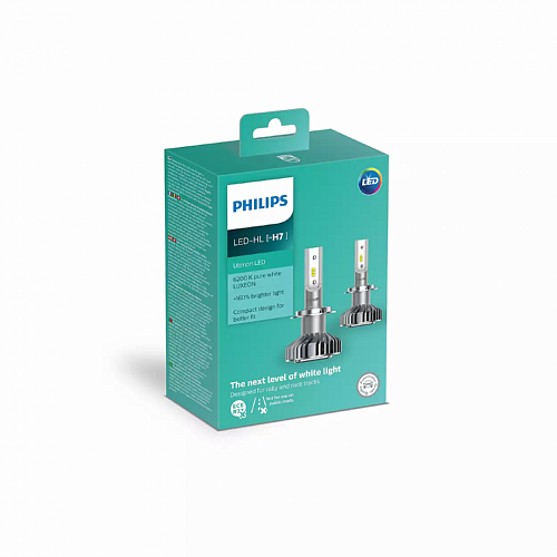 H7 Philips Ultinon LED-HL 6200K 11972ULWX2 2шт