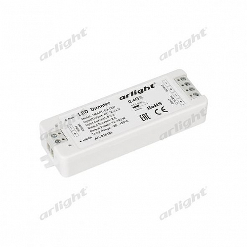 Диммер SMART-D3-DIM (DIM, 12-24V, 8A, 96-192W, 2.4G)