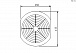 Решетка для вентилятора 172x172мм пластик