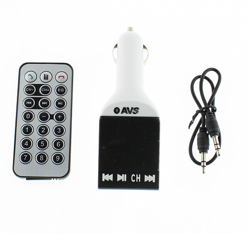 FM модулятор + MP3 плеер AVS F-901 с дисплеем и пультом  (Bluetooth)