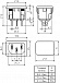 AC-015 вилка на корпус (220В) 3 контакта, Разъем питания
