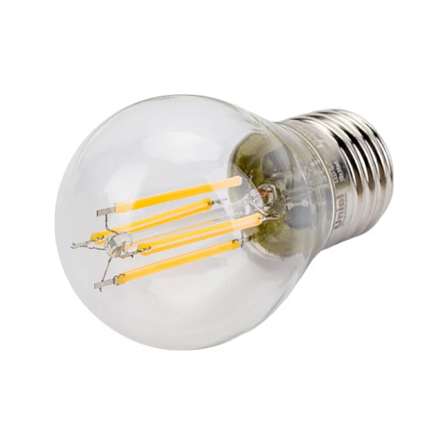 Лампа диммируемая филаментная Uniel LED-G45-5W/WW/E27/CL/DIM GLA01TR светодиодная UL-00002868