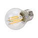 Лампа диммируемая филаментная Uniel LED-G45-5W/WW/E27/CL/DIM GLA01TR светодиодная UL-00002868