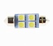Светодиодная лампа C5W (T11x36) 24V 5050 4 SMD LED White Lumen