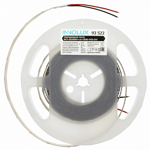 Лента INNOLUX ИСЛ-2835W60-4.8-CRI80-IP20-24V