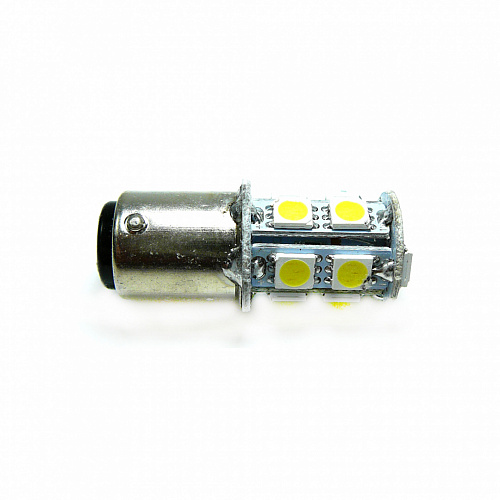 Светодиодная лампа P21/5W (BAY15D) 12V 5050 13 SMD LED White