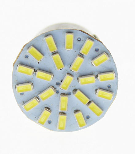 Светодиодная лампа P21/5W (BAY15D) 12V 1210 22 SMD LED White Lumen