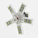 Светодиодная лампа P21/5W (BAY15D) 12V 3528 40 SMD LED White