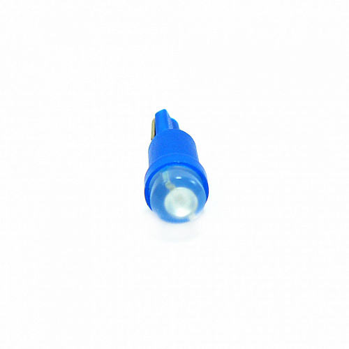 Светодиодная лампа T5 (W1.2W) 12V 1 COB LED Blue