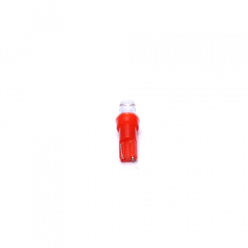 Светодиодная лампа T5 (W1.2W) 12V 1 LED Red 