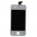 Дисплей для iPhone 4 + тачскрин (белый) с рамкой AAA