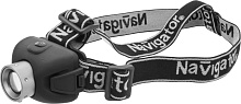 Фонарь светодиодный налобный Navigator NPT-H06-3AAA (CREE 5Вт; до 200м, до 10ч, 3 режима)