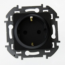 Розетка Legrand Inspiria с/у с з/к и шторками антрацит