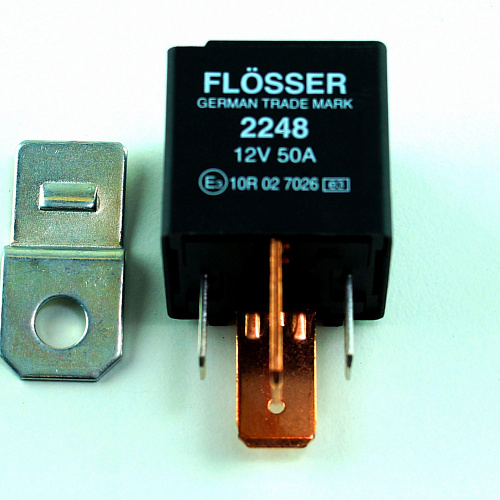 Реле 12V 50A 2248 Flosser 4 контакта 