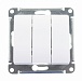 Выключатель 3-кл. с/у Schneider Electric Glossa 250V 10А белый