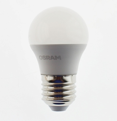 Лампа "шар" светодиодная OSRAM LED Star 7Вт, 600лм, 4000К, E27 (замена 60Вт) 1 Повреждение упаковки