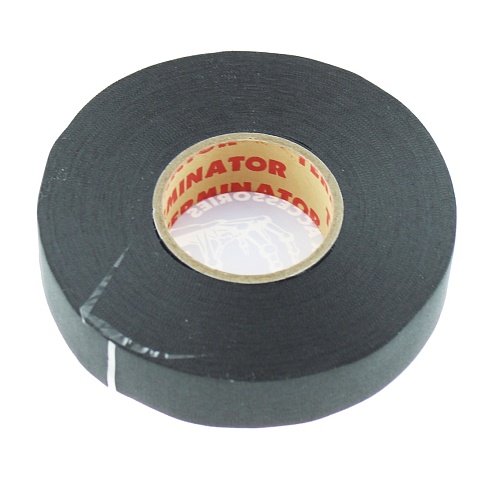 Изолента Terminator IZT1925 fabric черная тканевая 19мм х 25м х 0,25мм
